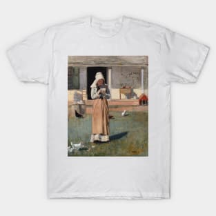 A Sick Chicken by Winslow Homer T-Shirt